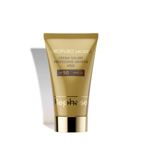 rephase oropuro 24k gold crema solare viso spf 50