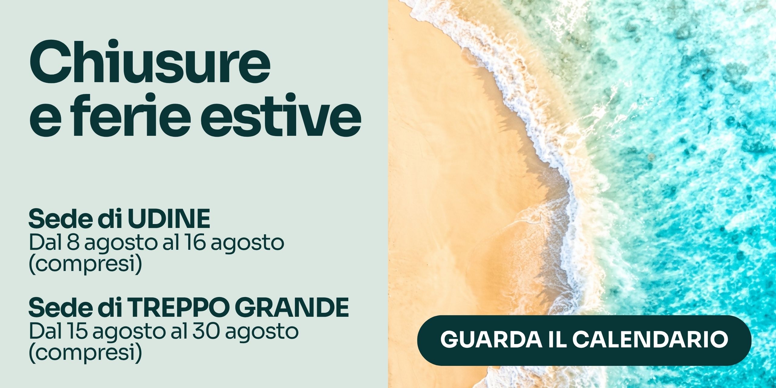 Ferie e Chiusura estive